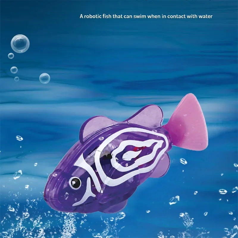 Cat Toys Interactive Robot Fish LED Lighted Water Activated