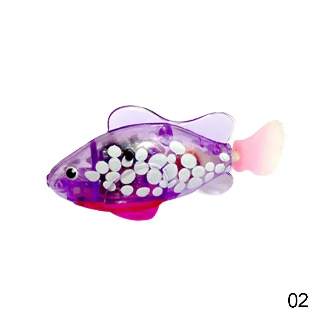Cat Toys Interactive Robot Fish LED Lighted Water Activated