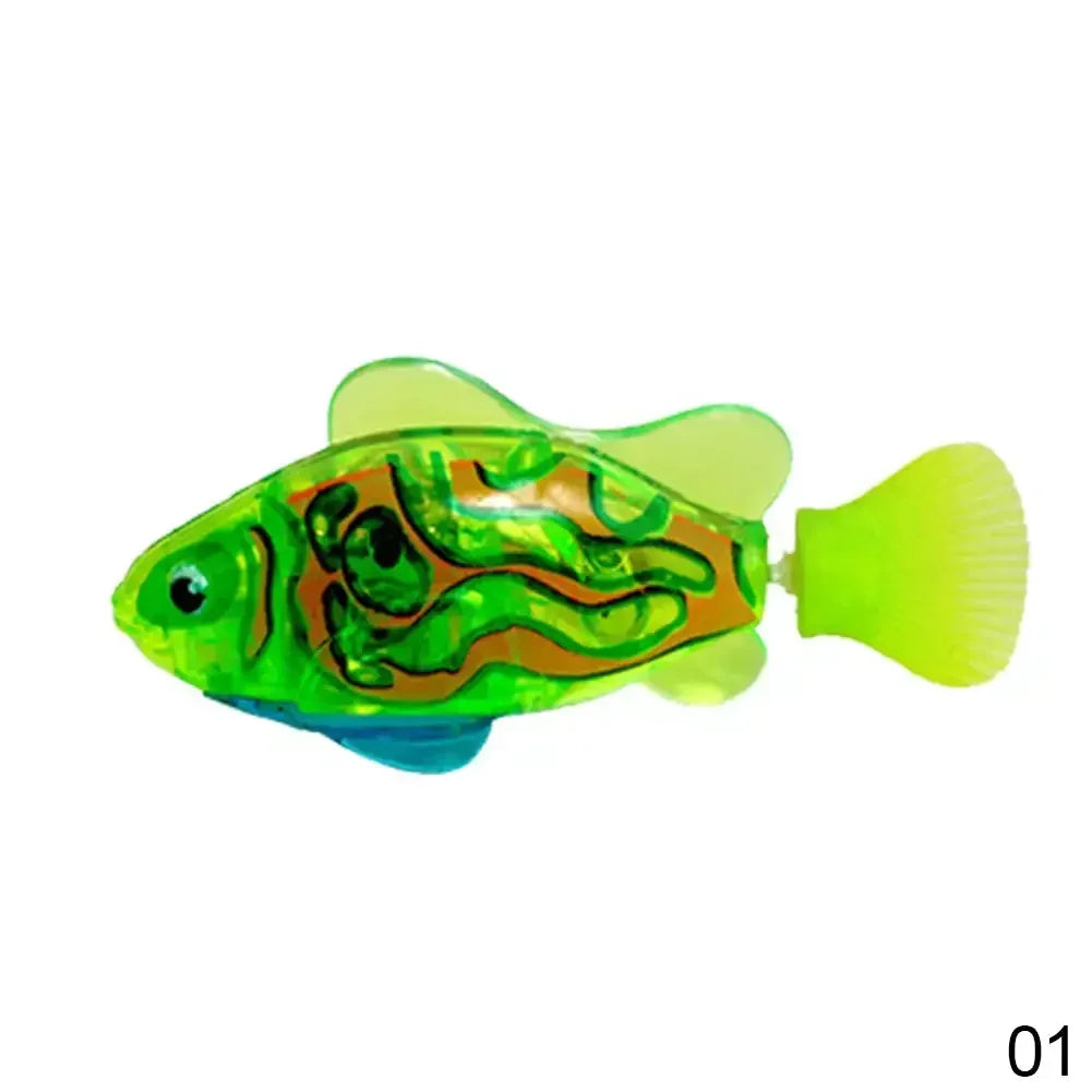 Cat Toys Interactive Robot Fish LED Lighted Water Activated