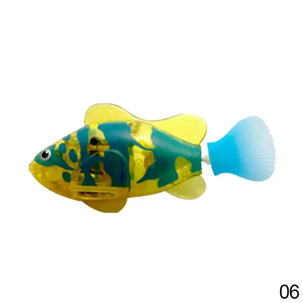 Cat Toys Interactive Robot Fish LED Lighted Water Activated