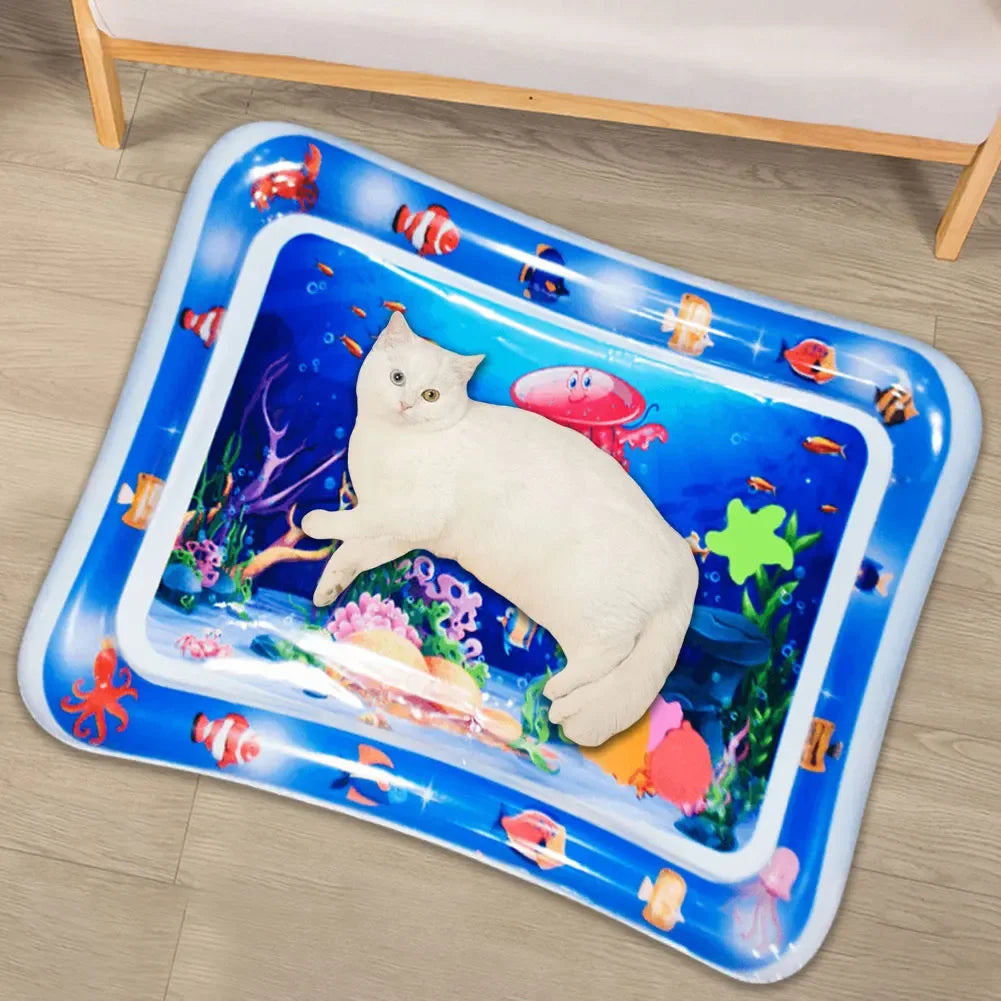 Play Water Sensor Cat Mat Pet Supplies Cleaning Cooling Mat Summer Cat Pets Accessories