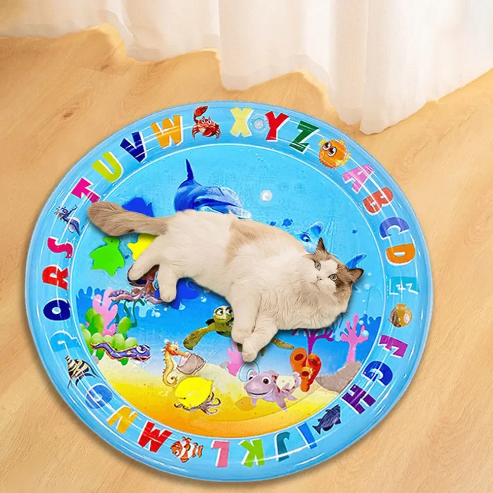 Play Water Sensor Cat Mat Pet Supplies Cleaning Cooling Mat Summer Cat Pets Accessories