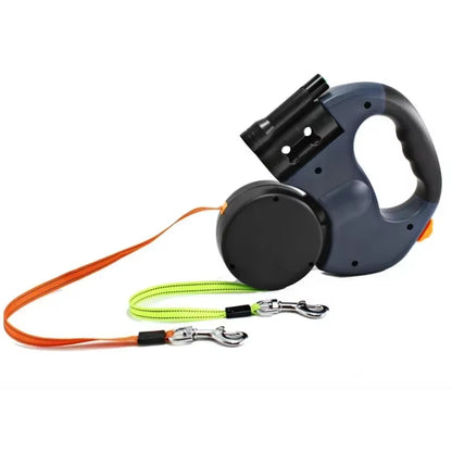 LED Automatic  with Two-Headed  Dog Leash  Chain 
