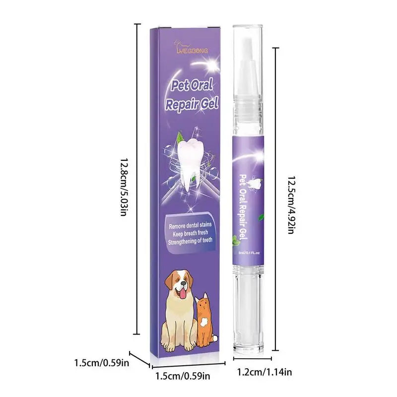 Pet Oral Repair Gel Tooth Repair Teeth Brushing Cleaner Natural Dogs Cats Toothpaste Gel 