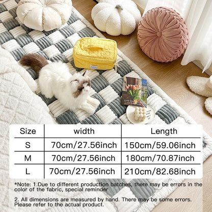 Plaid Pattern Pet Bed, Soft Comfortable Pet Mat, Comfortable Pet Sleeping Blanket, Indoor Pet 