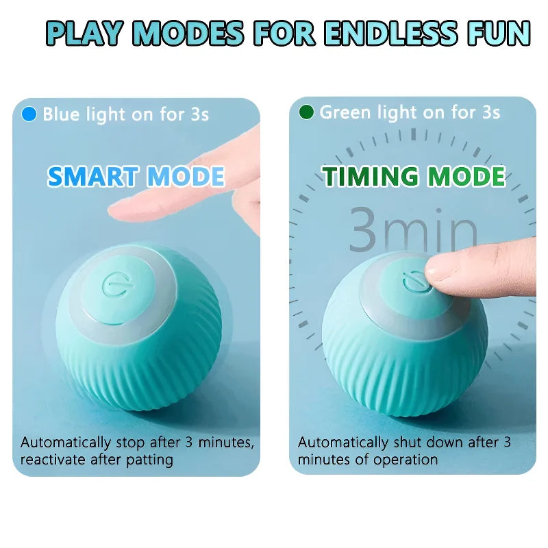 Cat Interactive Ball Smart Pet Cat Toys  Automatic Rolling Magic Ball Cat Game Accessories