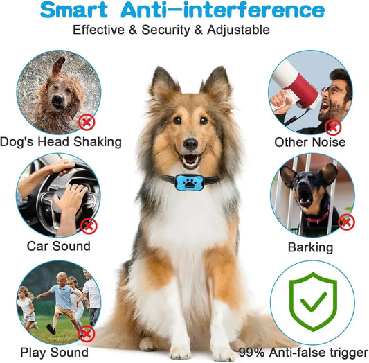 Pet Dog anti Barking Device USB Rechargeable Dogs Training Collar 