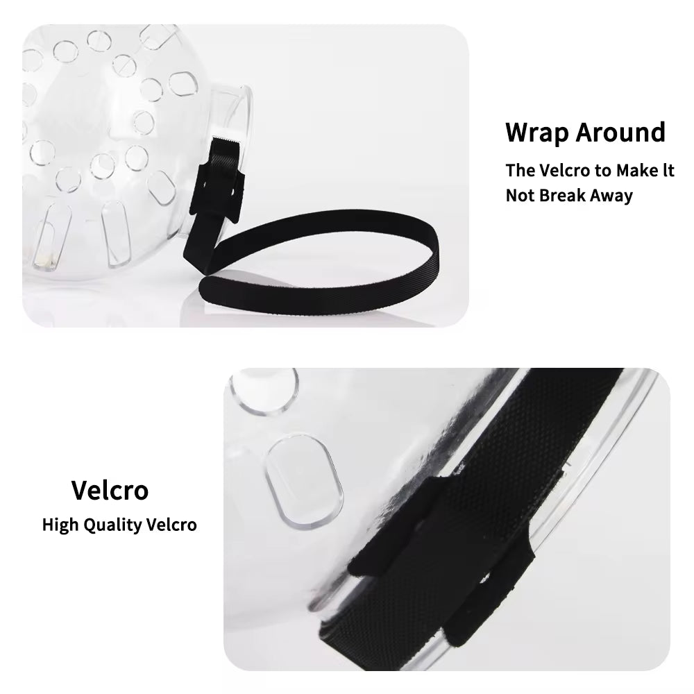 Cat Muzzle Anti-Bite Breathable Protective Space Hood Anti-Licking Cats Bathing Grooming 