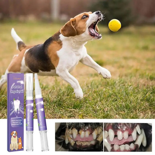 Pet Oral Repair Gel Tooth Repair Teeth Brushing Cleaner Natural Dogs Cats Toothpaste Gel 