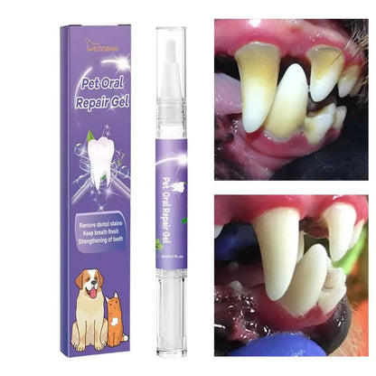 Pet Oral Repair Gel Tooth Repair Teeth Brushing Cleaner Natural Dogs Cats Toothpaste Gel 
