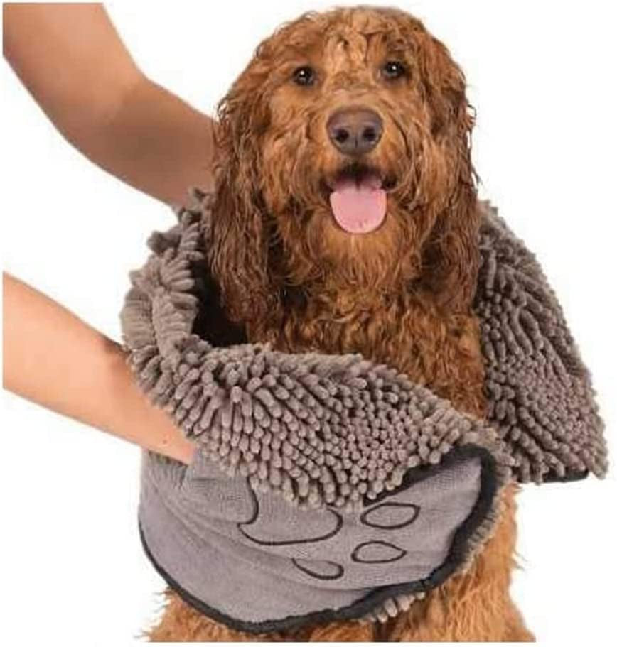 Shammy Dog Towels for Drying Dogs - Heavy Duty Soft Microfiber Bath Towel - Quick Drying, & Machine Washable - Must Have Dog & Cat Bathing Supplies 