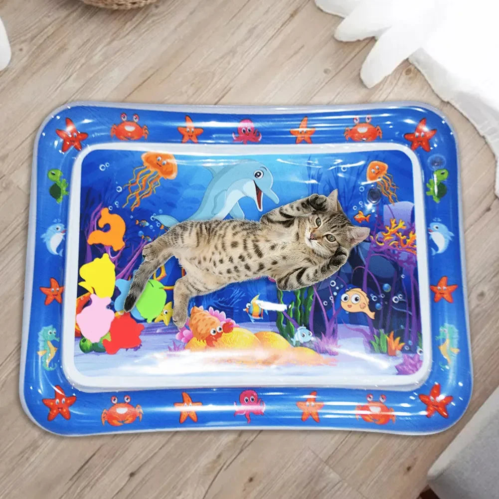 Play Water Sensor Cat Mat Pet Supplies Cleaning Cooling Mat Summer Cat Pets Accessories
