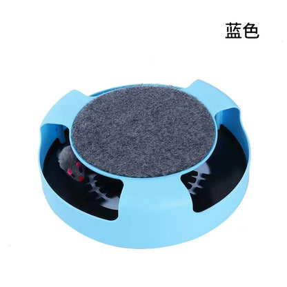 Cat Toy Turntable Roller Mouse Toys Interactive Intelligence Training 