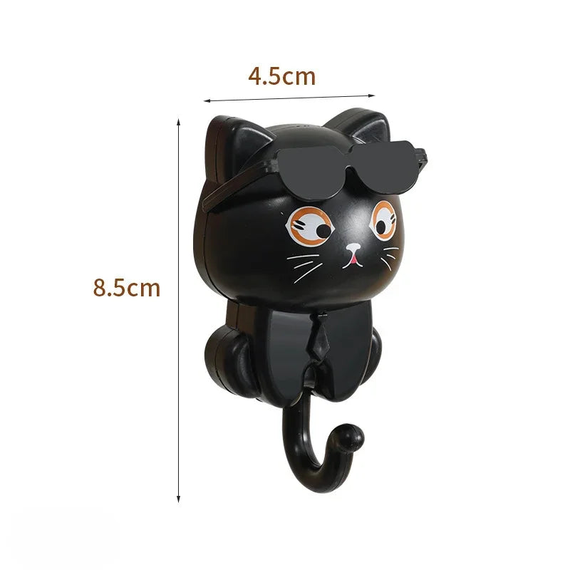 1Pcs Kitten Hooks Cartoon Cats  Decorative Hooks Storage Racks for Keys  