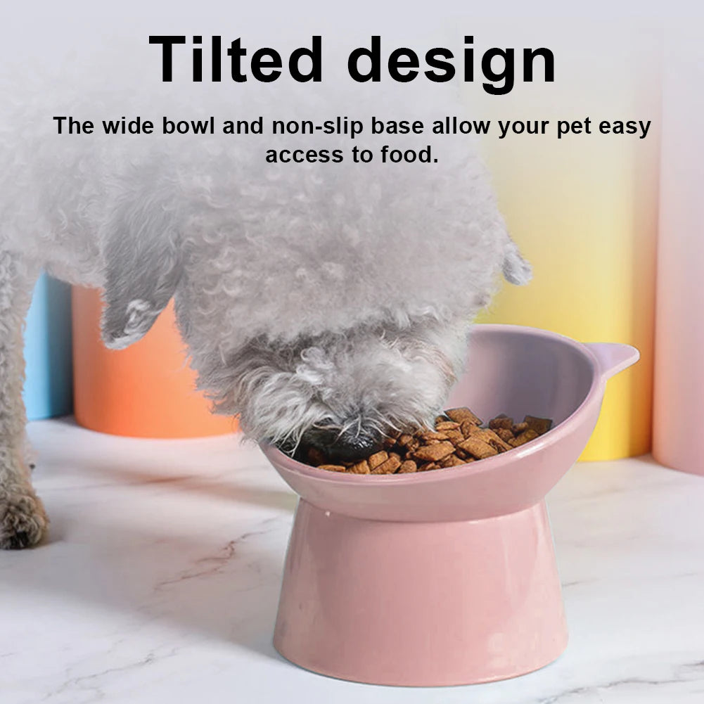 Tilted Cat Food Bowl Food Dish     
