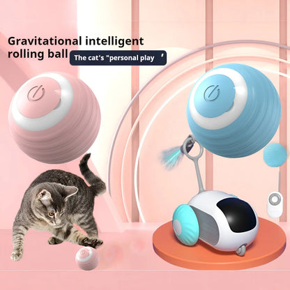 Cat Interactive Ball Smart Pet Cat Toys  Automatic Rolling Magic Ball Cat Game Accessories