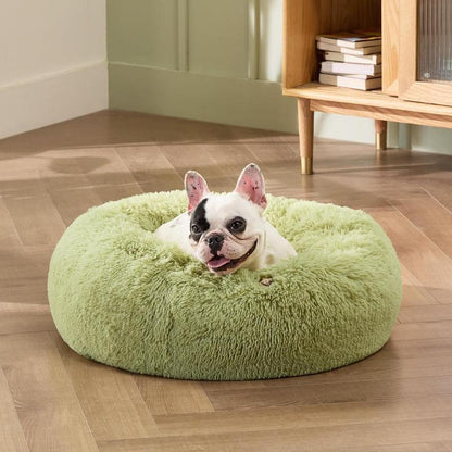 Donut Calming Dog Warm Cozy Fluffy Pet Bed for Dogs 