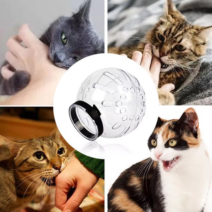 Cat Muzzle Anti-Bite Breathable Protective Space Hood Anti-Licking Cats Bathing Grooming 