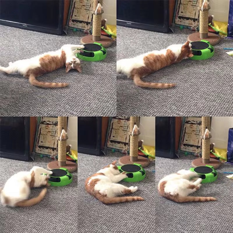 Cat Toy Turntable Roller Mouse Toys Interactive Intelligence Training 