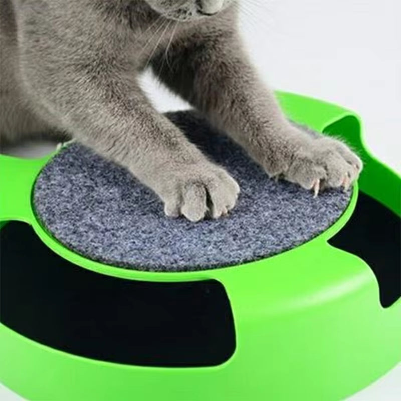 Cat Toy Turntable Roller Mouse Toys Interactive Intelligence Training 