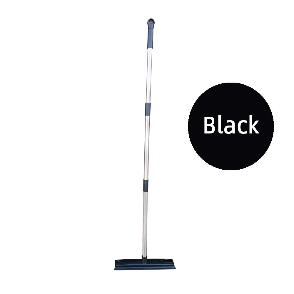 Pet Hair Rubber Broom Floor Brush for Carpet Dog Hair Remover with Built in Squeegee Silicone Broom 