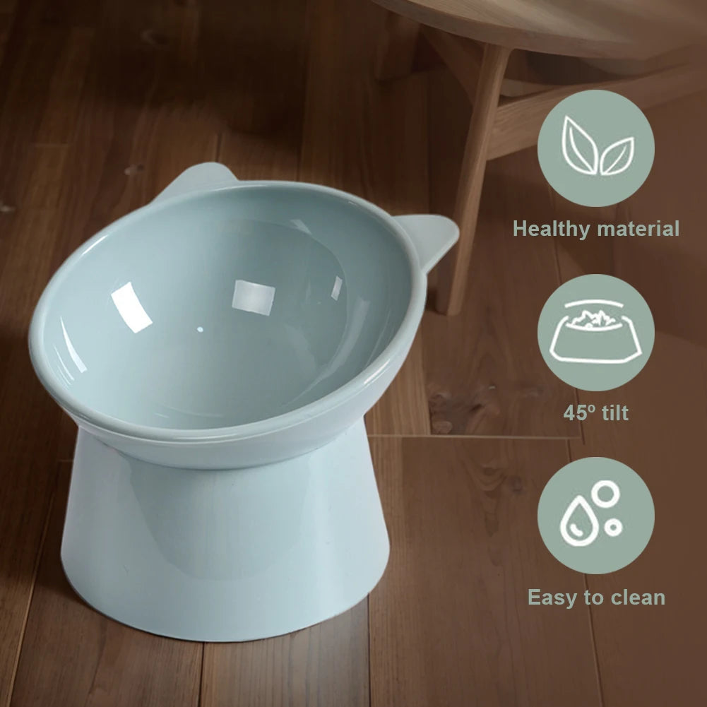 Tilted Cat Food Bowl Food Dish     