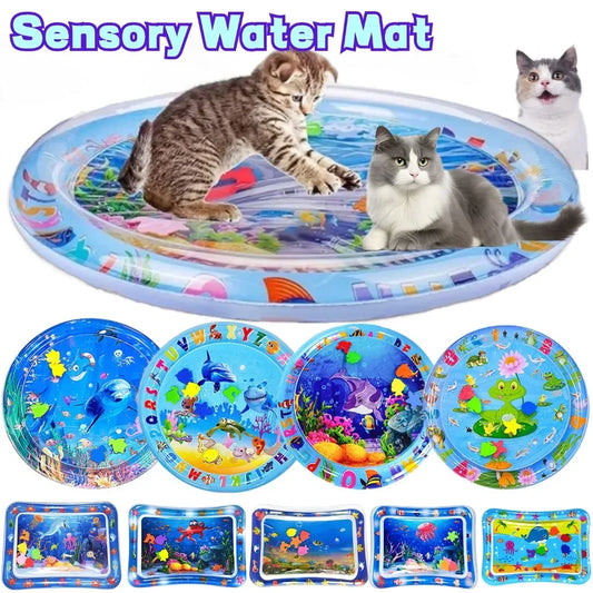 Play Water Sensor Cat Mat Pet Supplies Cleaning Cooling Mat Summer Cat Pets Accessories
