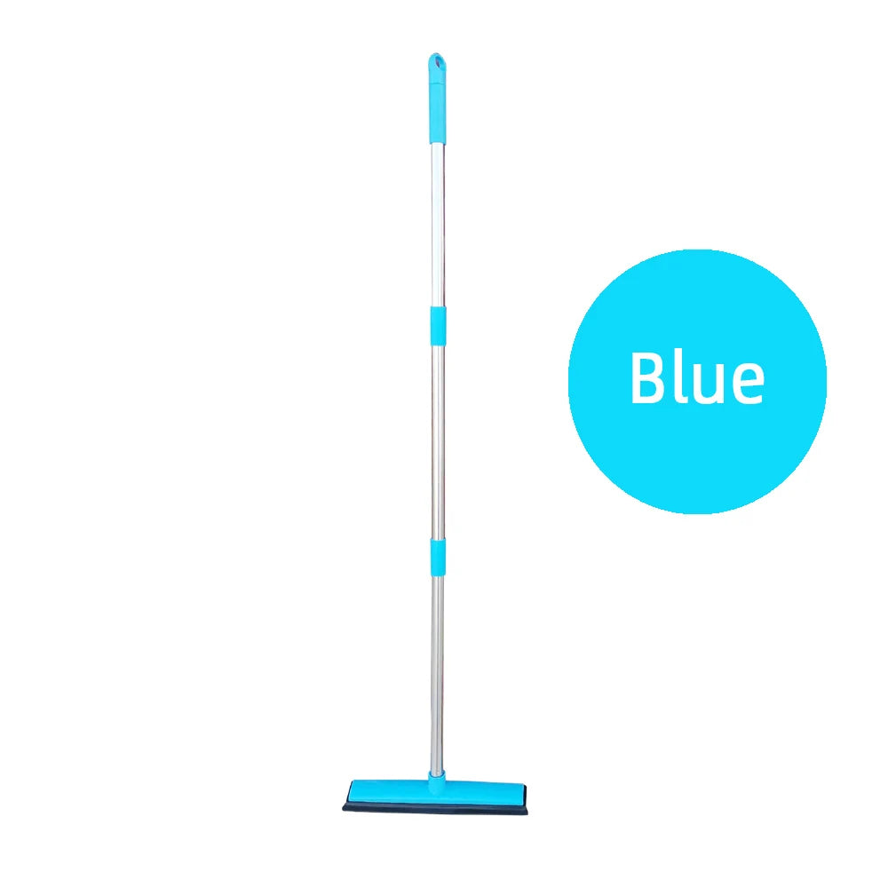 Pet Hair Rubber Broom Floor Brush for Carpet Dog Hair Remover with Built in Squeegee Silicone Broom 