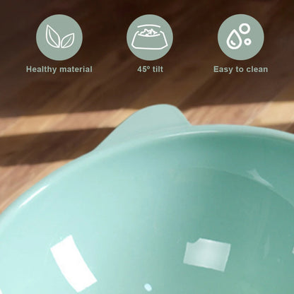 Tilted Cat Food Bowl Food Dish     
