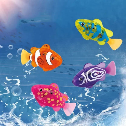 Cat Toys Interactive Robot Fish LED Lighted Water Activated  
