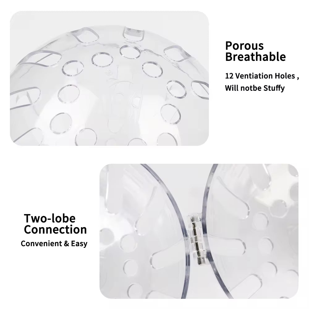 Cat Muzzle Anti-Bite Breathable Protective Space Hood Anti-Licking Cats Bathing Grooming 