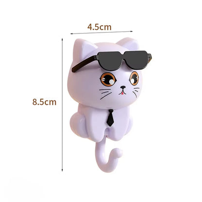 1Pcs Kitten Hooks Cartoon Cats  Decorative Hooks Storage Racks for Keys  