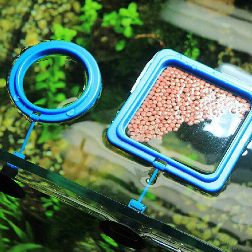 Fish Food Feeding Ring  Fish Tank Fish Feeder for Tropical Fish  Assistant Pet Aquarium 